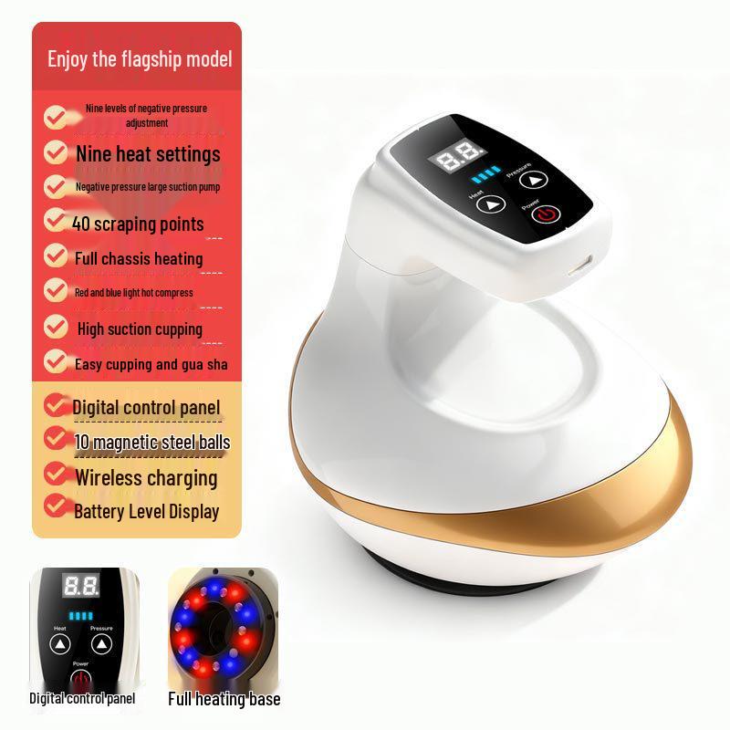 Electric Guasha Meridian Brush & Cupping Massager