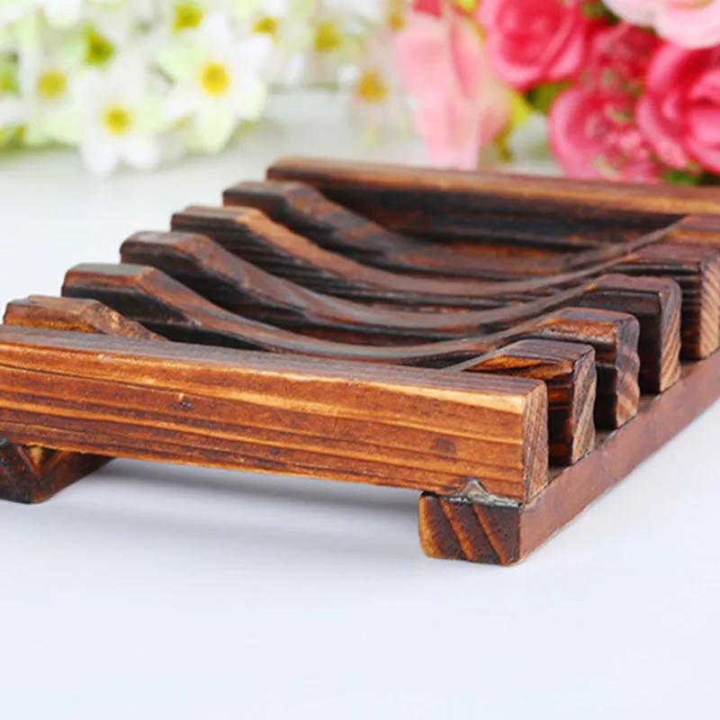 Natural Wood Soap Holder Bathroom Soaps Dish Shower Storage Support Multi-purpose Kitchen Sponge Rag Container Shelf FMT2050