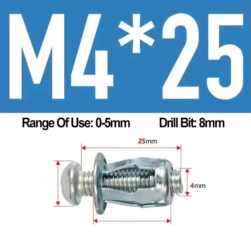 Petal Screw Jack Nuts Screw Anchors Petal Expansion Plugs for Curtain Expansion Clamp Petal Rivet Lock Bolt Board Wall Fasteners