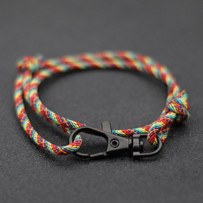 Novel Men Bracelet Rope Handmade Adjustable Braclet Outdoor Survival Climbing Braslet Pulsera Hombre Bohemian Jewelry Cord Joias