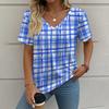Plus Size Heart Design Pattern Printed T-shirts Summer Fashionable High Quality Short Sleeved