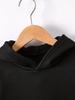 2set Fall/Winter new casual comfort sports style warm boy's letter printed warm lining hoodie and tracksuit pants