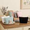 Durable Corduroy Cosmetic Organizer Pouch Portable Zipper Toiletry Bag Storage Bag  Travel Use