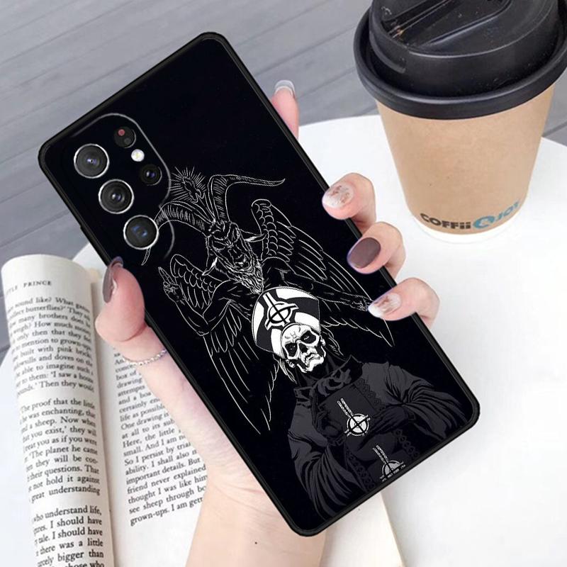 Devil Satan Phone Case Cover For Samsung Galaxy S24 S25 Ultra S21 S22 Ultra S10E Note 10 Plus Note 20 FE S23