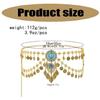 Stylish Metal Chain Belt Multi Layer Waist Chain Layered Belly Decor for Belly Dance Parties Theatrical Performances
