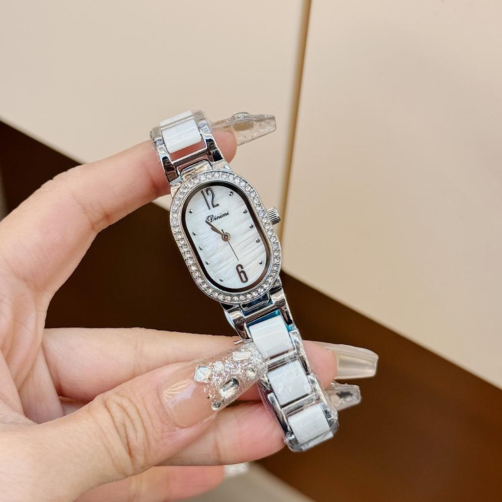 Watch Light Luxury Niche Sense Women'S Simple Women'S Watch With Diamond Oval Small Plate Women'S Watch