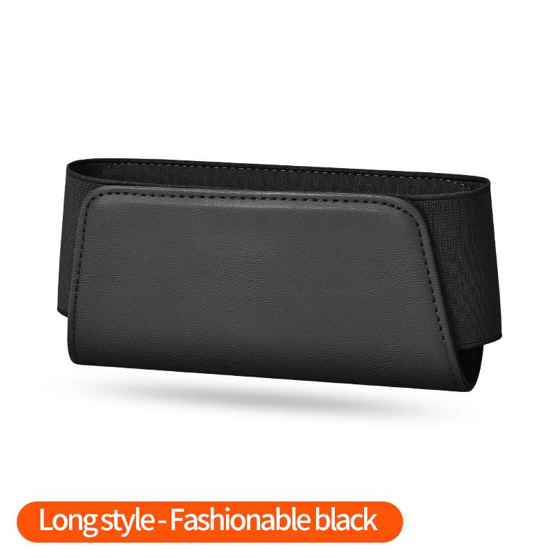 

New Car Seat Gap Organizer Storage Box Car Side Pocket Organizer Self-Adhesive Car Seat Gap Organizer Automotive Sunglass Holder чёрный
