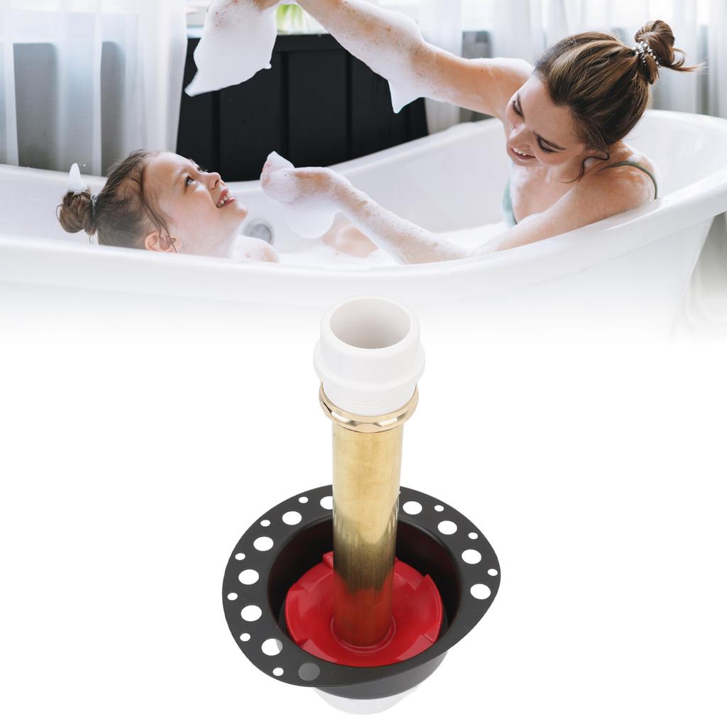 Freestanding Tub Drain Rough in Kit Bathtub Drain Kit with ABS Adapter and Brass Pipe for Freestandi