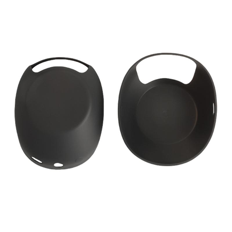 1 пара силиконовых амбушюр для наушников, мягкий чехол-кожура, защита от царапин, водонепроницаемый дизайн, легко носить, для WH-1000XM6 чёрный