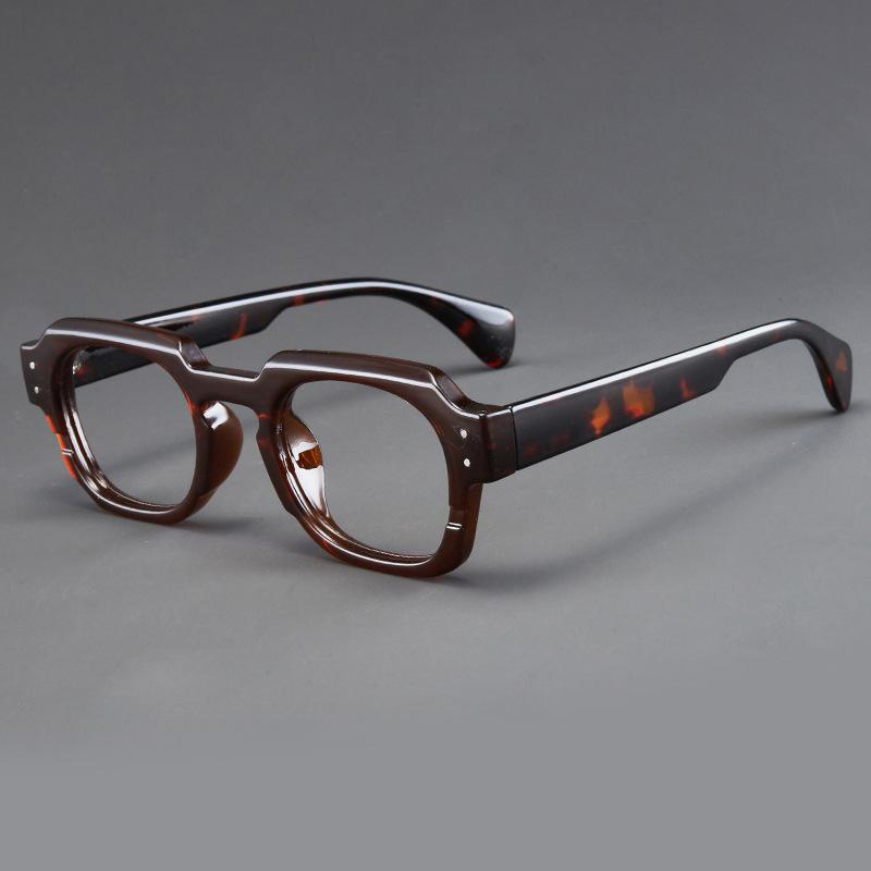 Casual Men's Reading Glasses Fashion Large Square Frame Far Sight Eyewear Plus Diopters Classic Vintage Presbyopic Glasses