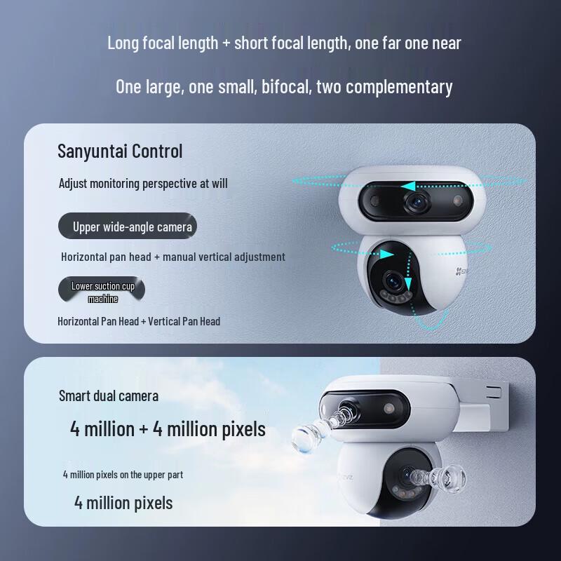 EZVIZ H90 4G Duální objektiv Venkovní AI Bezpečnostní Kamera (CN verze)