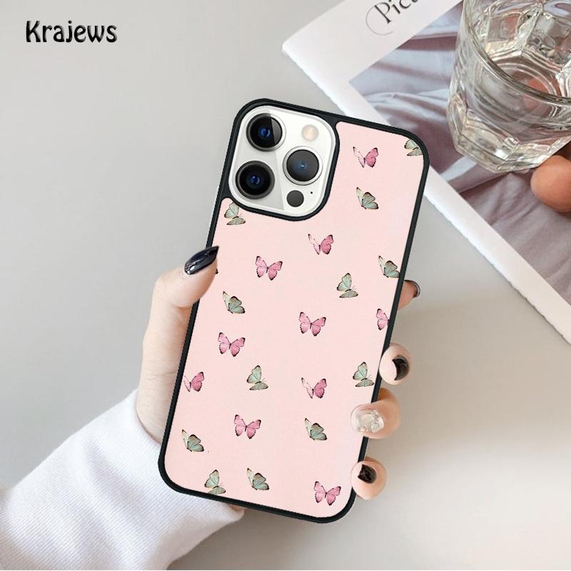 Butterfly Aesthetic Phone Case For iPhone 17 Air 16 15 14 Max Plus 11 12 13 Pro Max Phone Cover coque