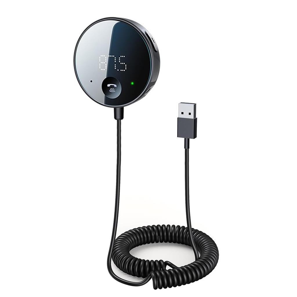 Eppfun FM Transmitter & Bluetooth Car Receiver, Aux Compatible, USB Power Supply, Support Hands-Free