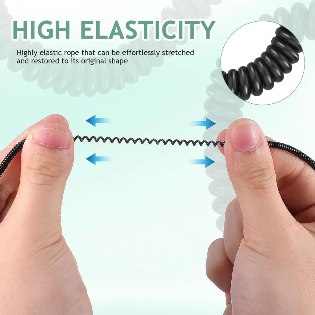 Artibetter 2Pcs Elastic Rope Lost Tether for Touch Pens Stretchy Pen Leash with Ring for Desk Clipboards and Drawing Applications