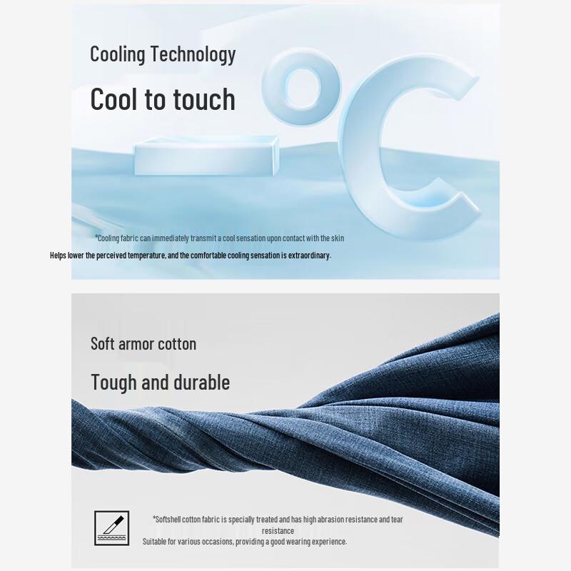 Navigare Men's Cool-Touch Slim-Fit Cropped Jeans