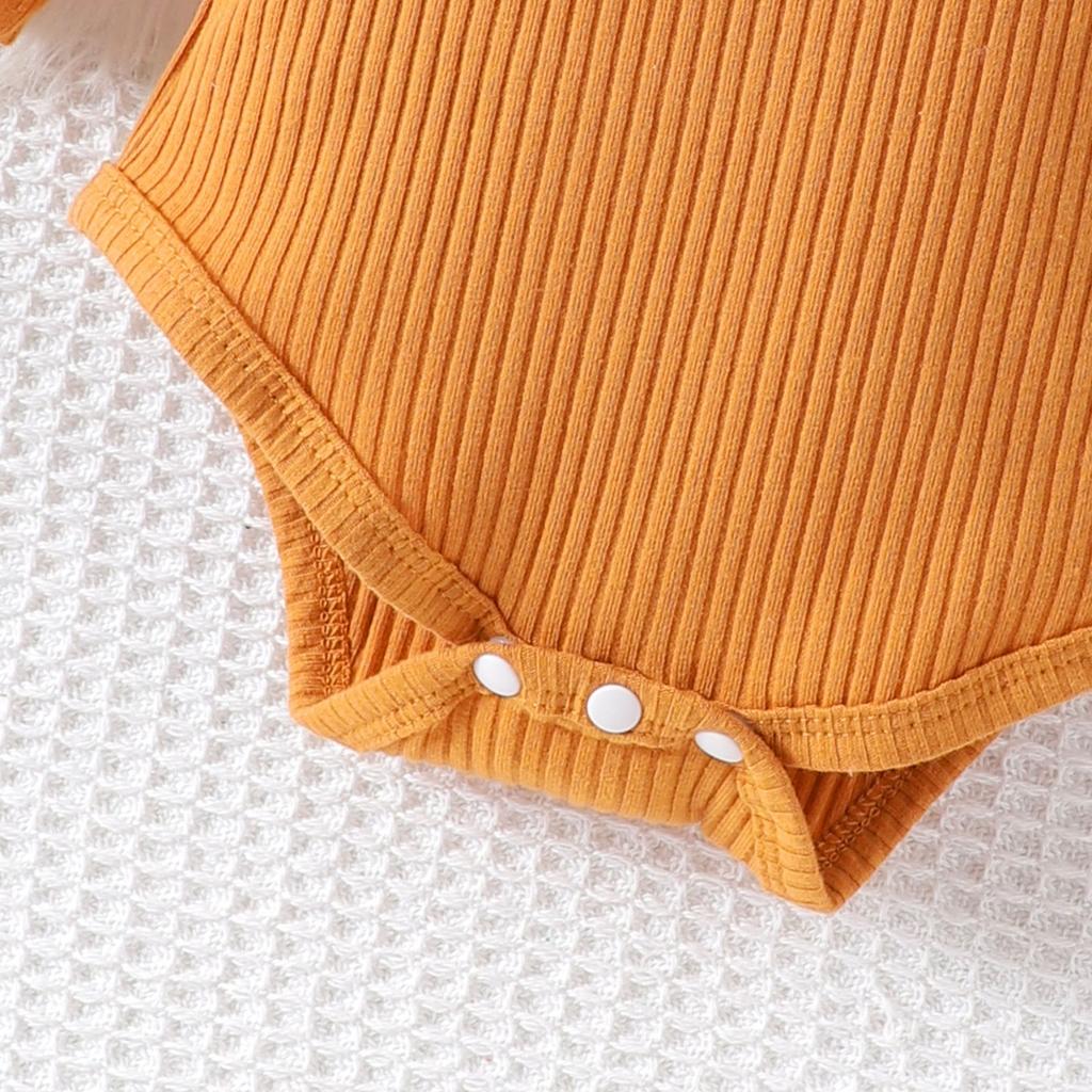 Infant Toddler Long-Sleeve Romper & Skirt Set