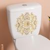 Self-adhesive Removable Waterproof Toilet Stickers Mandala Gold Foil Light Luxury for Bathroom Toilet Seat Decor