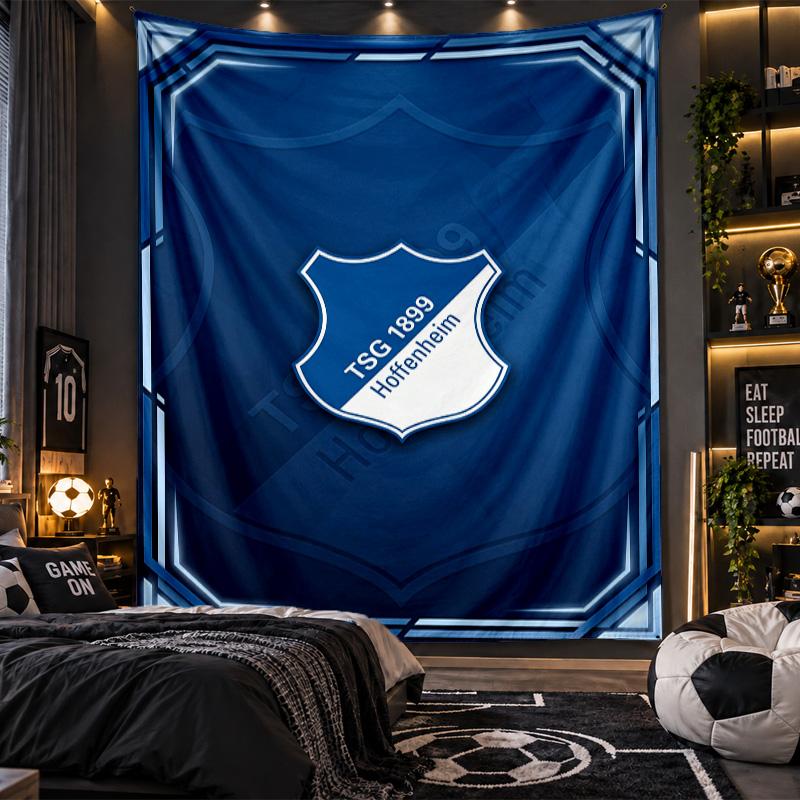 Wall Hanging Tapestry TSG Hoffenheim FC Print Cloth for Living Room Bedroom Home Decor
