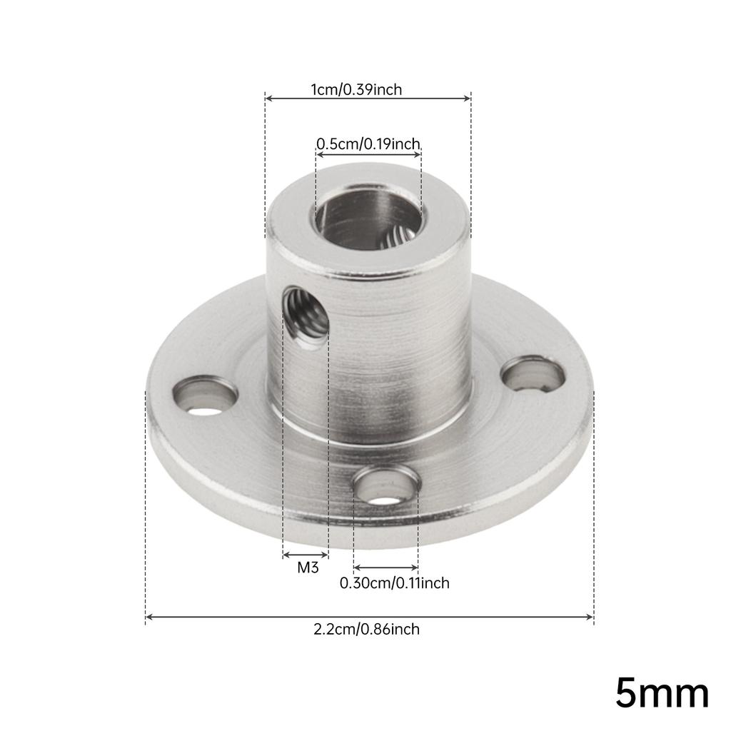 Eisen Motor Guide Welle Starre Flanschkupplung mit Schrauben für DIY RC Modellmotoren