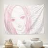VIKAMA NANA Komatsu Nana Pink Thread Tapestry Japanese Girl Anime Atmosphere Ins Style Room Decoration Home Decoration