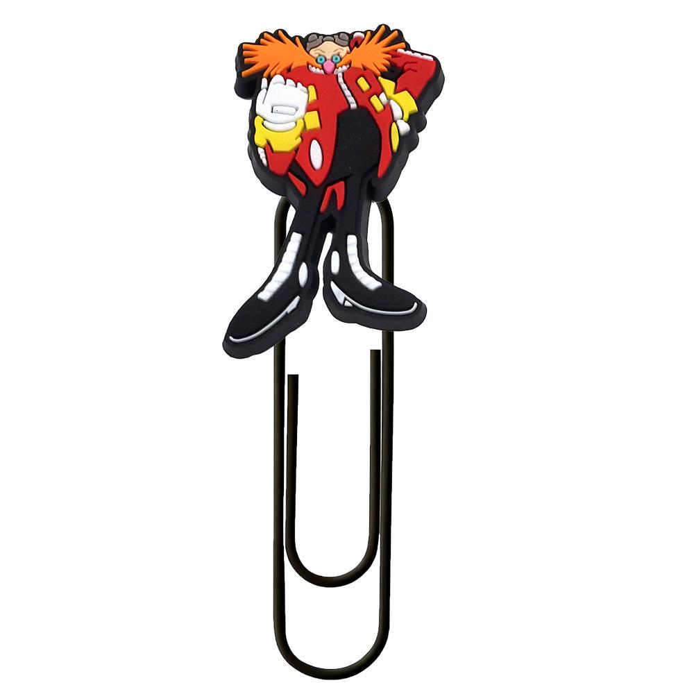 Sonic the Hedgehog Cute Metal Bookmark Paper Clip - Colorful DIY Stationery Ornament