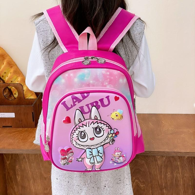 Labubu Children's Backpack In Cute Heart Bunny Design Spacious And Stylish For Kids