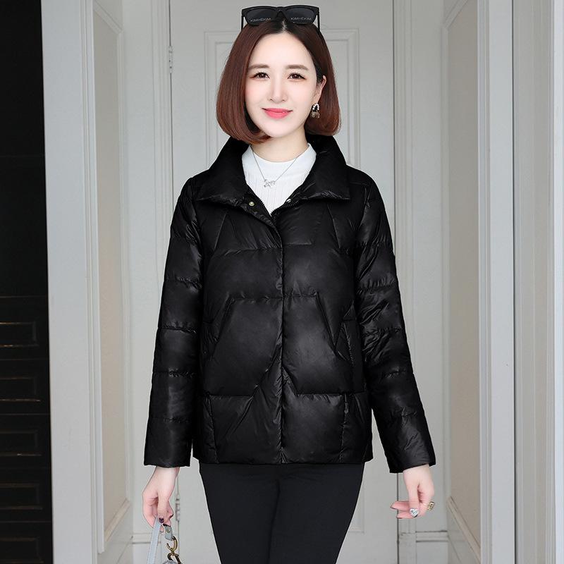 Jachetă scurtă de damă din bumbac cu puf 2024: Gros de iarnă, stil petit pentru femei de vârstă mijlocie la modă