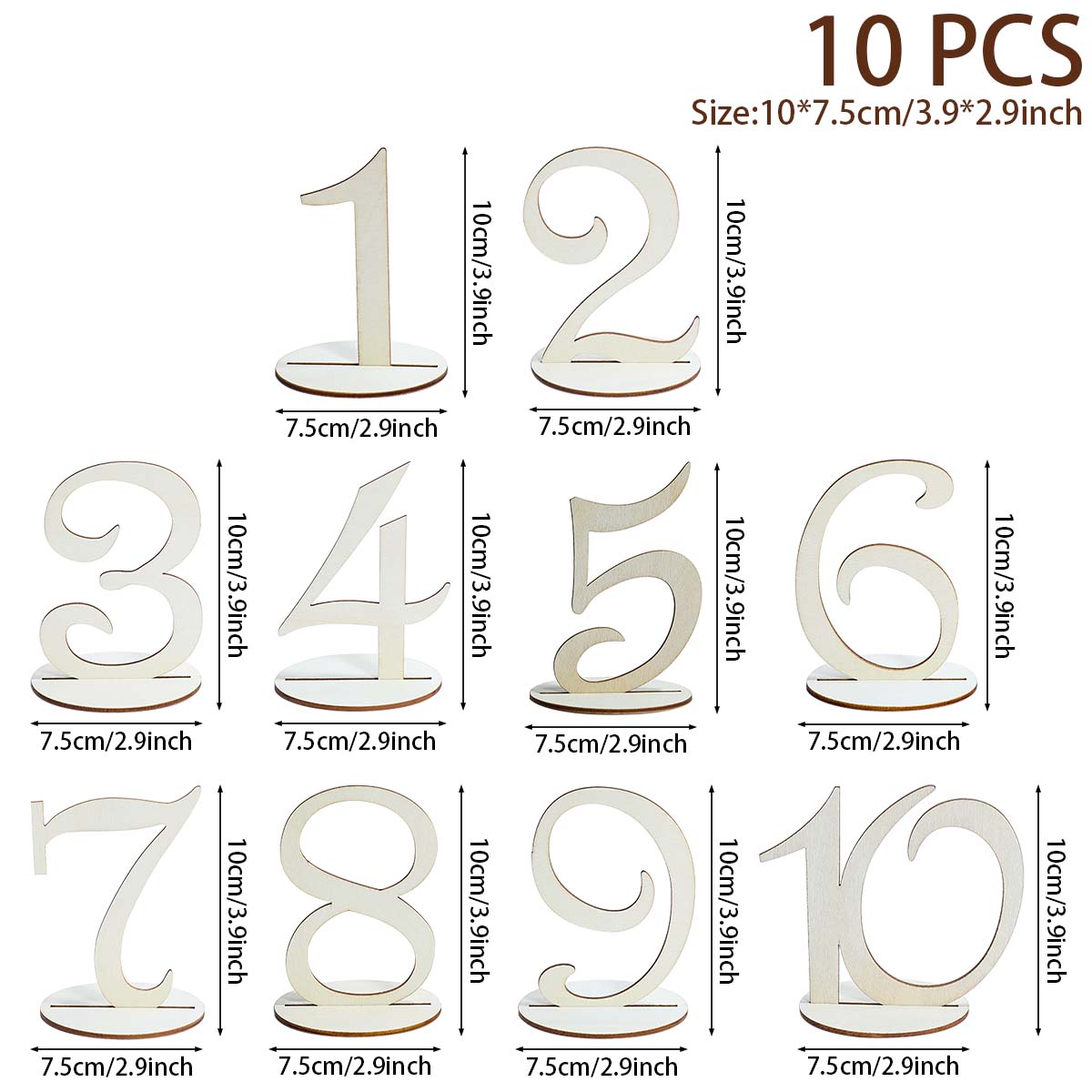 

10 шт. Деревянный номерной знак стола, шестиугольный держатель, карточка, деревенский номерной знак для свадебного торжества, вечеринки, украшения, принадлежности