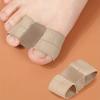 Silicone Toe Corrector Double Ring Design Elastic Big Toe Valgus Bunion Relief Overlap Splitter for Foot Pain Relief