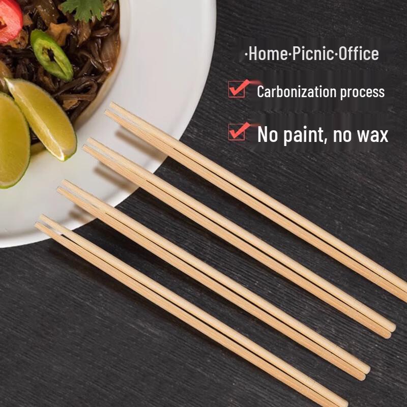 Yongduo Disposable Bamboo Chopsticks, 100 Pairs
