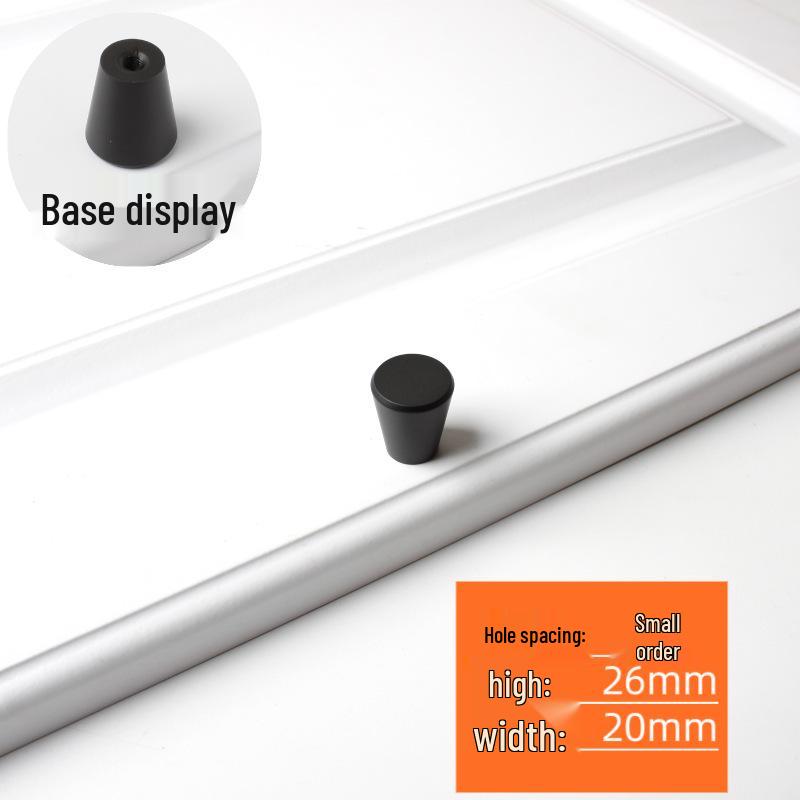 Nordic Minimalist Gold Aluminum Round Bar Handle for Cabinets & Wardrobes