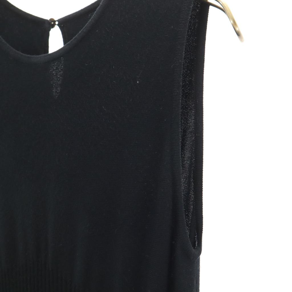 DAISY LIN PARIS fabriqué au Japon Tricot sans manches Robe longueur genou 38 noir Femme Occasion