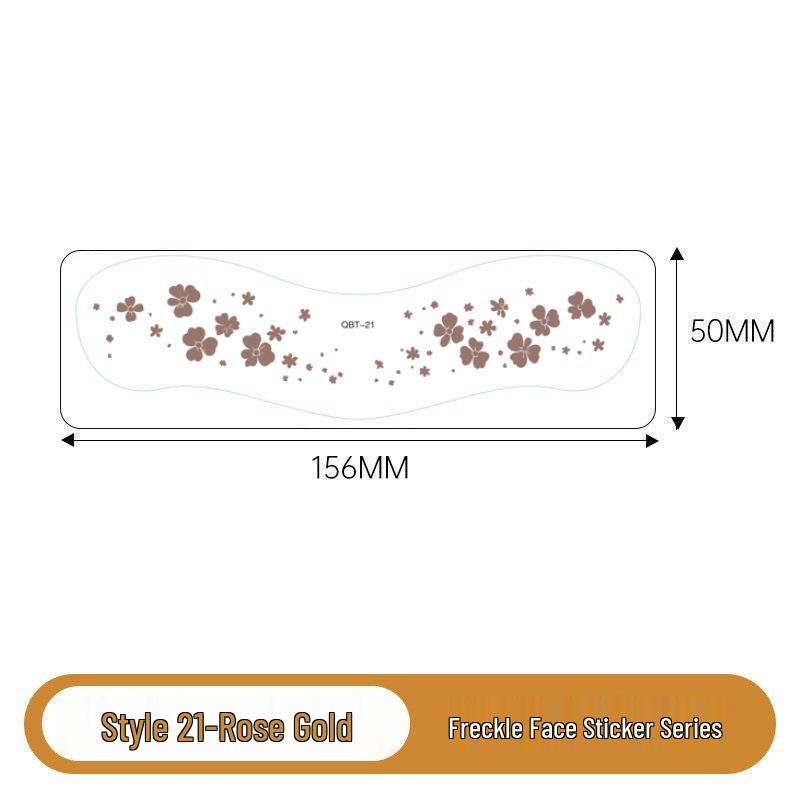 Gold & Silver Glitter Waterproof Christmas Freckle Tattoo Stickers for Party Makeup