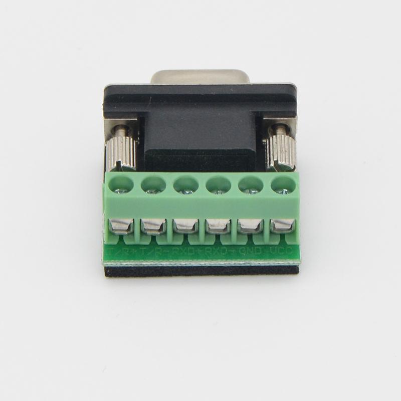 1Pcs 485 Terminal Terminal 232 Adapter 422 Female 5/6 DB9 Terminal with Fixed Column Connection Solder-free