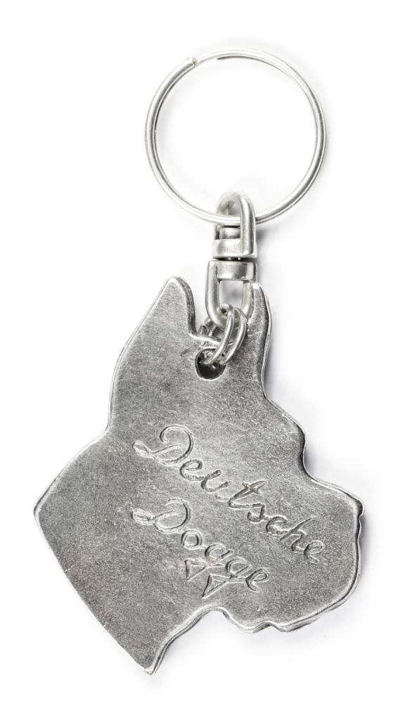 Německá doga I - Postříbřený přívěsek pro psa, ozdoba na kabelku, přívěsek na batoh značky Art-Dog