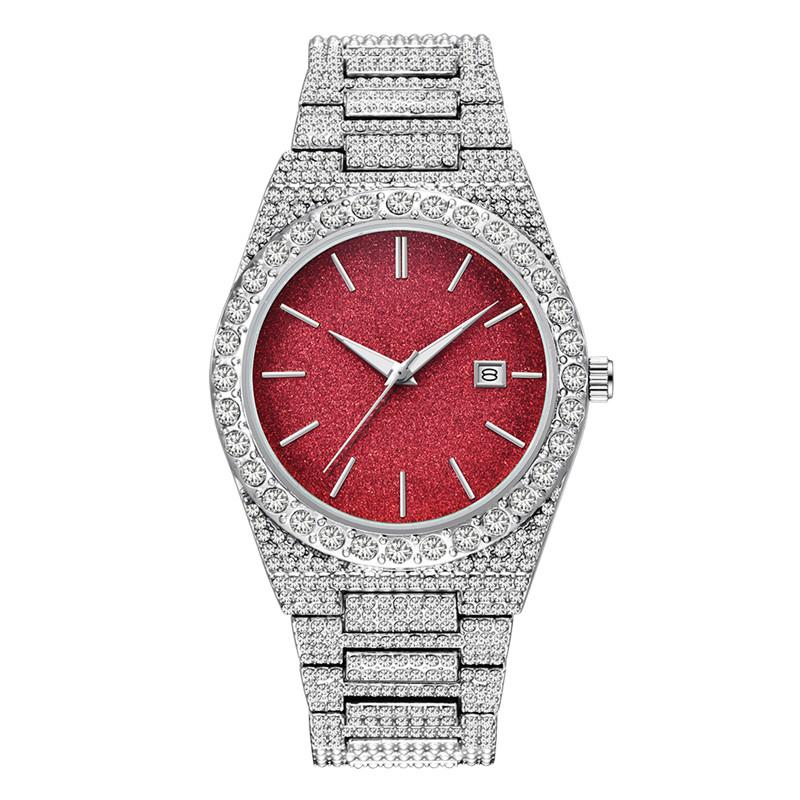 Reloj Hombre Genuine Big Brand Men Watches Casual Alloy Band Diamond Luxury Date Gifts Vintage Watch Montres De Marque De Luxe
