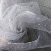 Soft bubble yarn and fluffy organza fabric can be used for wedding dresses evening gowns and designer clothing fabrics