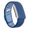 SportFlex Band For WHOOP 5.0 ECG-MG Wrist Band Casual Wristband with Full-Diamonds Bright Silver Metal U-Frame for WHOOP 5.0 One+Peak Silicone Strap