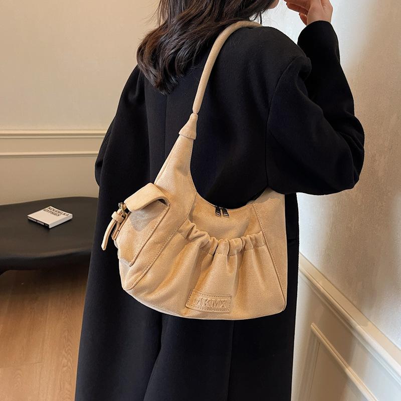 Niche Underarm Bag Women's 2025 New Autumn and Winter Fashion Retro Portable Shoulder Bag Premium Tote Bag