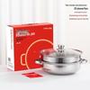 2025 Year of the Snake Gift: Stainless Steel Steaming Hot Pot & Induction Cooker