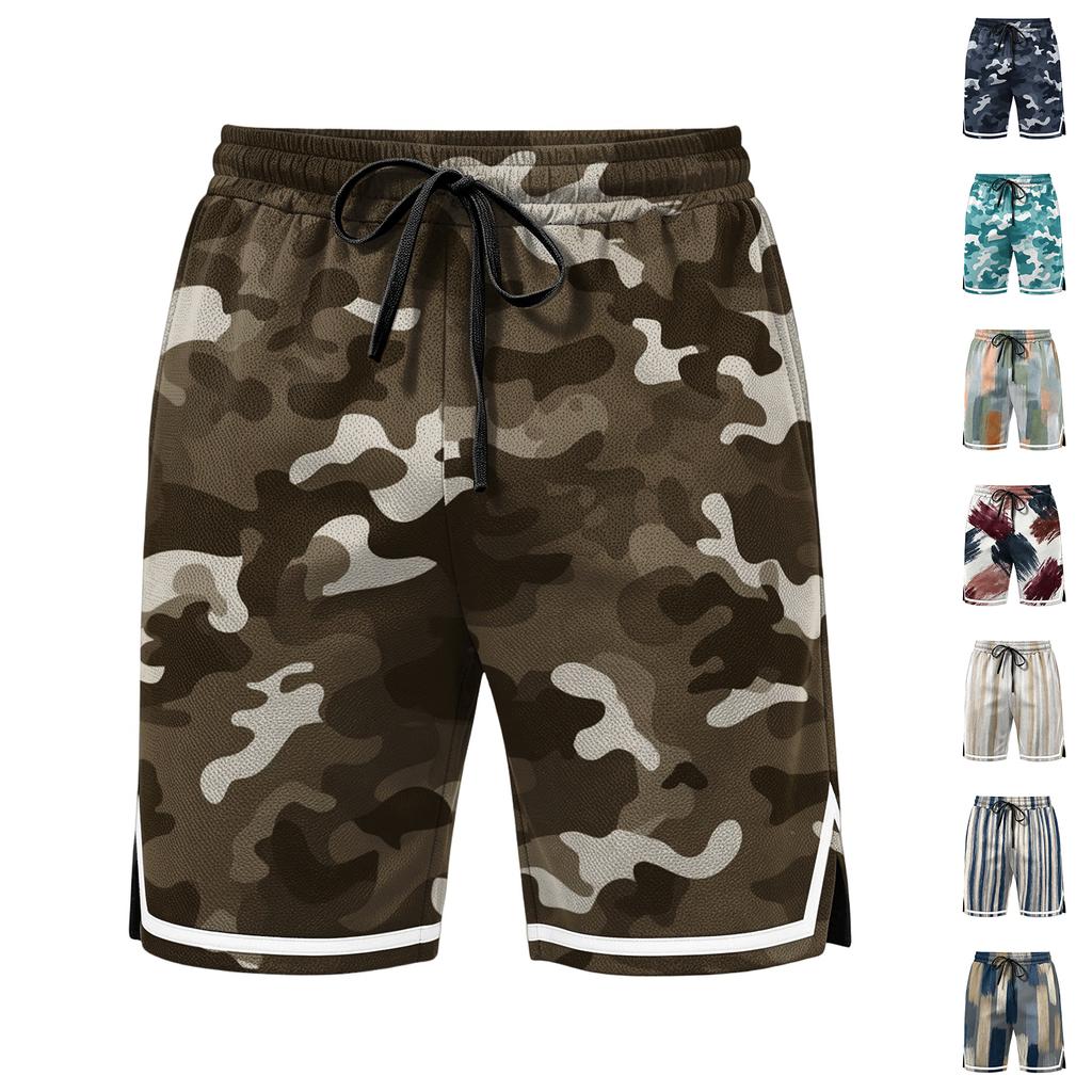 Men Mesh Athletic Shorts Breathable Lightweight Drawstring Waist Casual Sports Shorts with Pockets for Summer Gym Running Workout Outdoor Activities