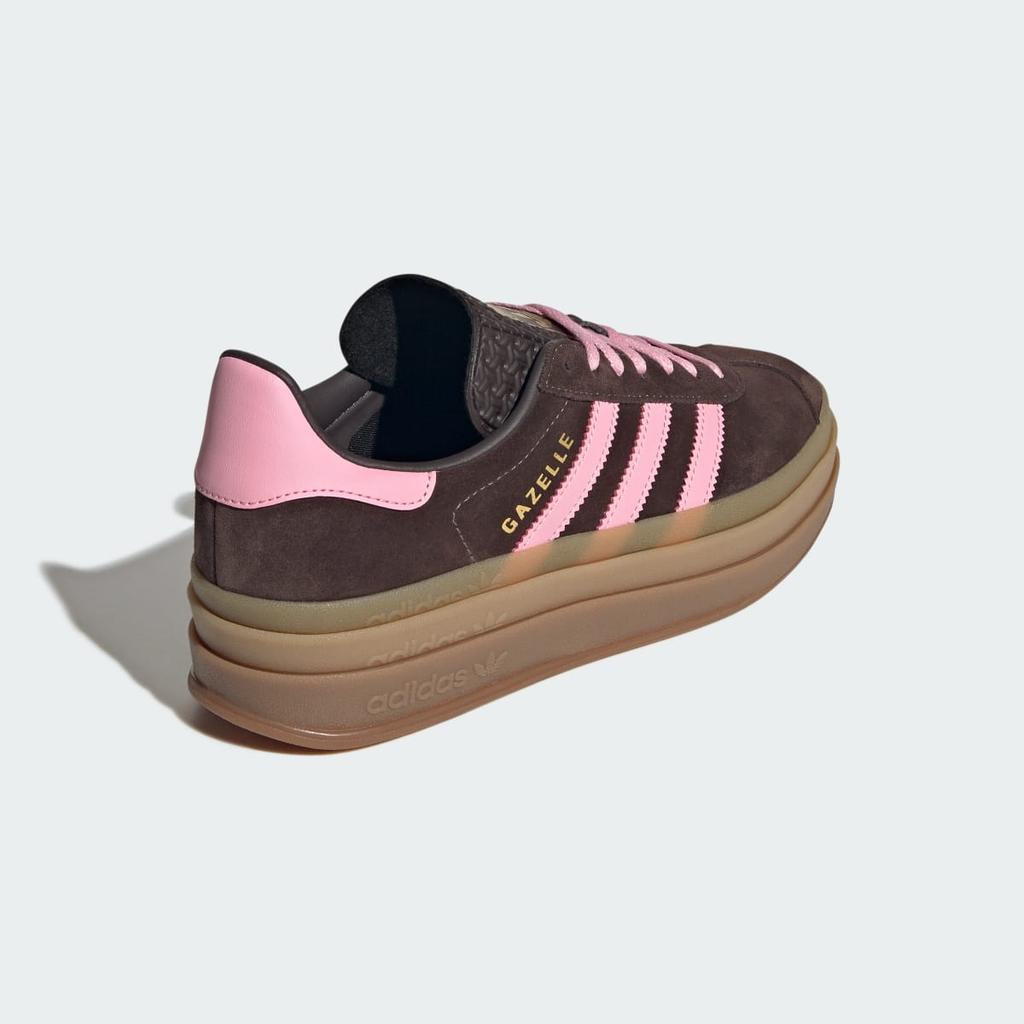 adidas GAZELLE BOLD IH6786 Unisex Originals Sneakers Aurora Coffee / Light Pink / Gold Metallic
