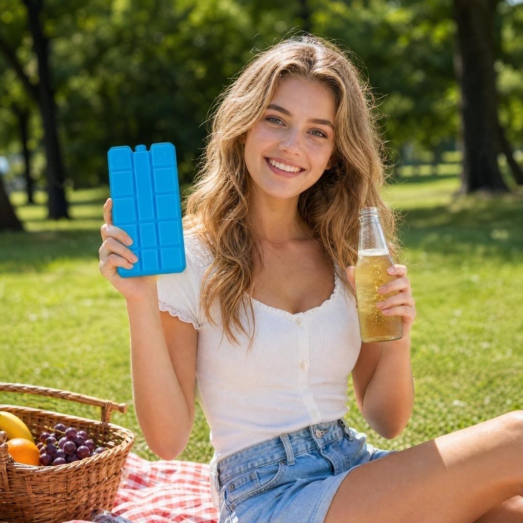 Bolsas de Hielo Reutilizables para Bolsas Térmicas, Picnic, Máquinas Expendedoras - Frío Duradero para Comida y Bebidas