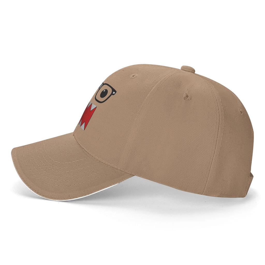 Domo Nerd With Glasses Baseball Cap Casual Men Women Trucker Hat Sun-Proof Custom Logo Kpop Rock Snapback Cap Gift Idea