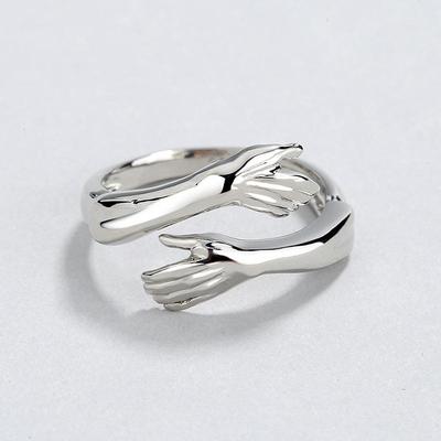 2025 Nieuwe Stijl Gepersonaliseerde Knuffelring voor Mannen en Vrouwen - Uniek Cadeau voor Koppels