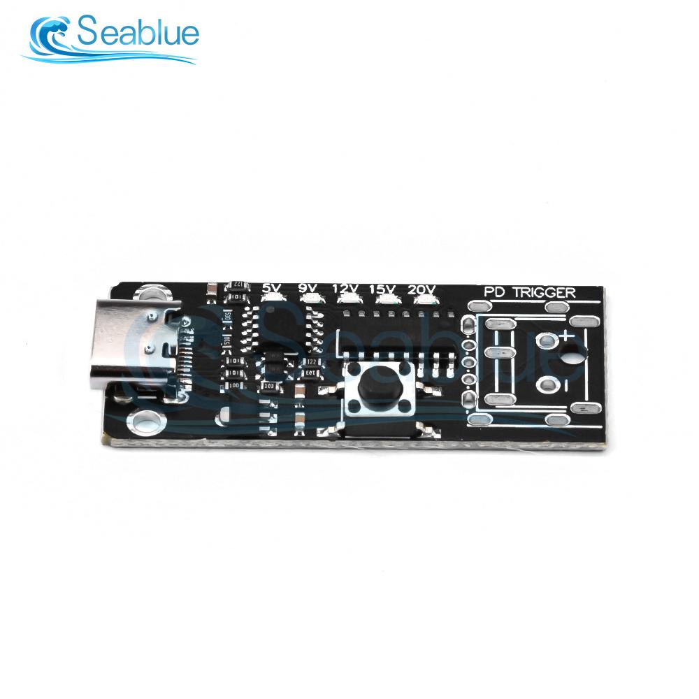 

100W 5A Type-C USB QC Decoy Trigger Board 5V 9V 12V 15V 20V Output PD 2.0 3.0 Trigger Adapter Кабельне підключення Детектор опитування
