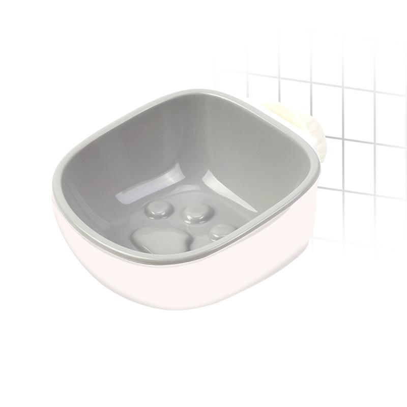 

Pet Hanging Cage Anti Choking Prevention Bowl Square Slow Food Bowl Pet Kittens Puppies Feeding Basin Pet Feeding Supplies