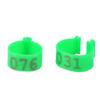 100PCSCelsiusBag 16MM 001-100 Numbered Plastic Poultry Chickens  s Goose Leg Bands  s(Red)