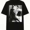HHbrand Jennie Graphic T-Shirt Retro American Style with Jennie Imag Unisex Streetwear Tee Men's T-shirts for Summer