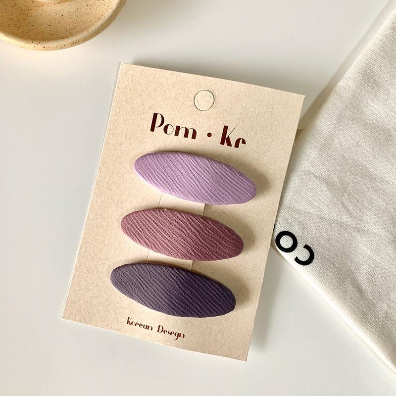 

Korean Cute Cloth Oval Hairpins Children Girls Kids Hair Clips Pins Barrettes Accessories Hairclip Headdress Headwear Ornaments 5.7x2 cm